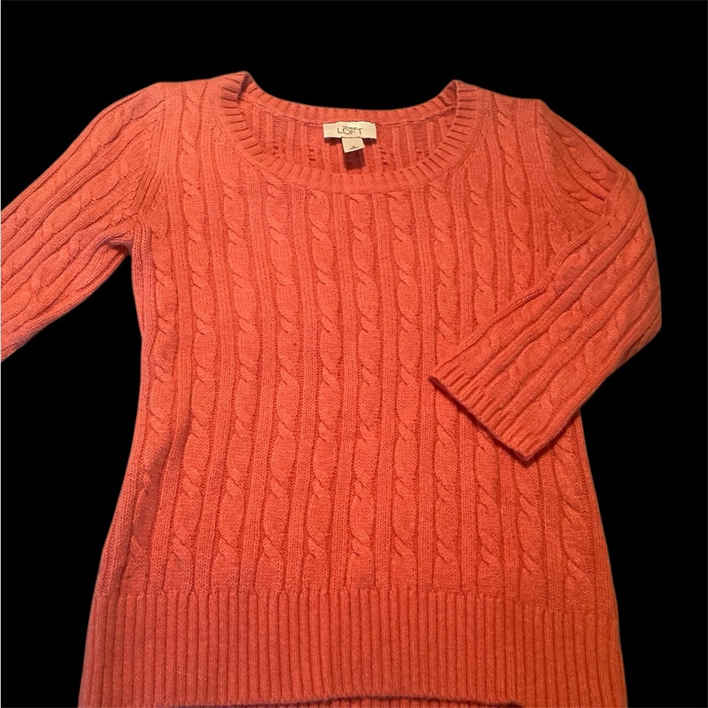LOFT Cable Sweater Size S